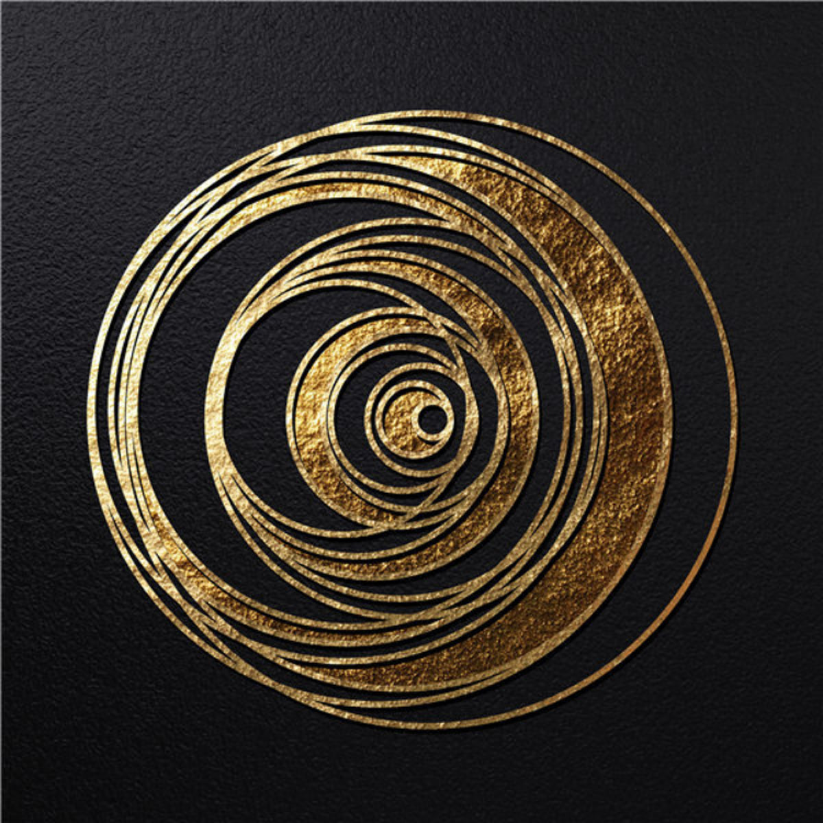 in 6 canvas / motifs gold on black print 5 si / Traumpreisfabrik TPFLiving abstract art –