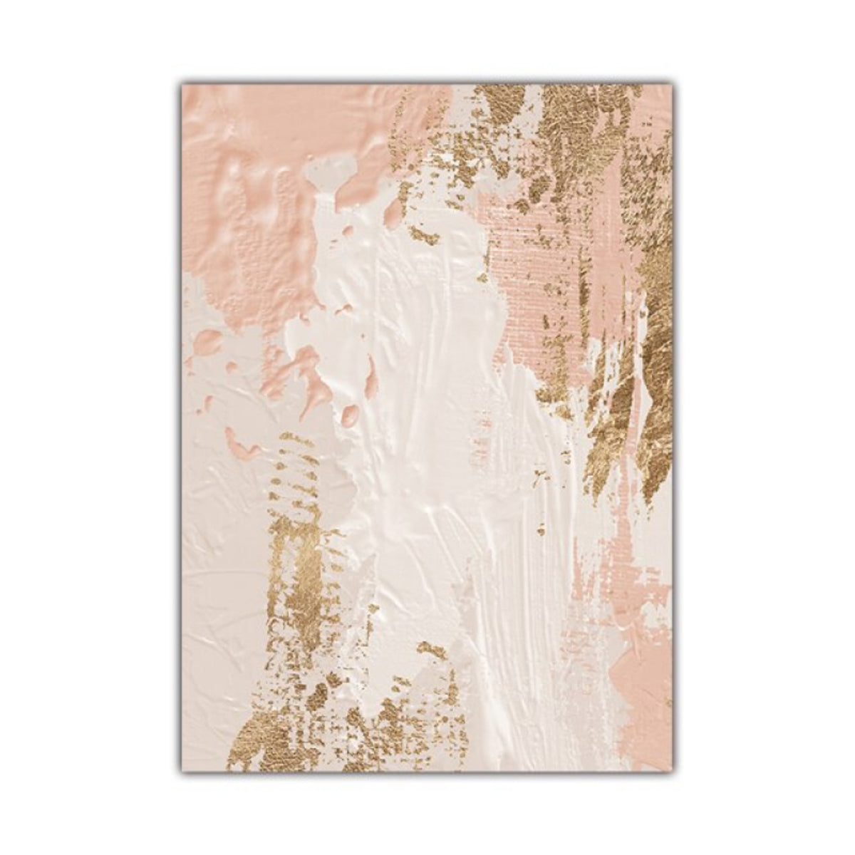 TPFLiving Luxury Poster Canvas / – Painting Beige, Traumpreisfabrik Gol Pink, in Abstract
