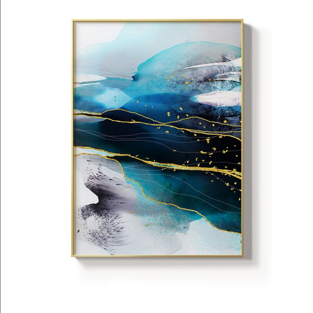 Art Art Canvas Abstract Struct Picture - Marble Traumpreisfabrik Nordic TPFLiving Print –