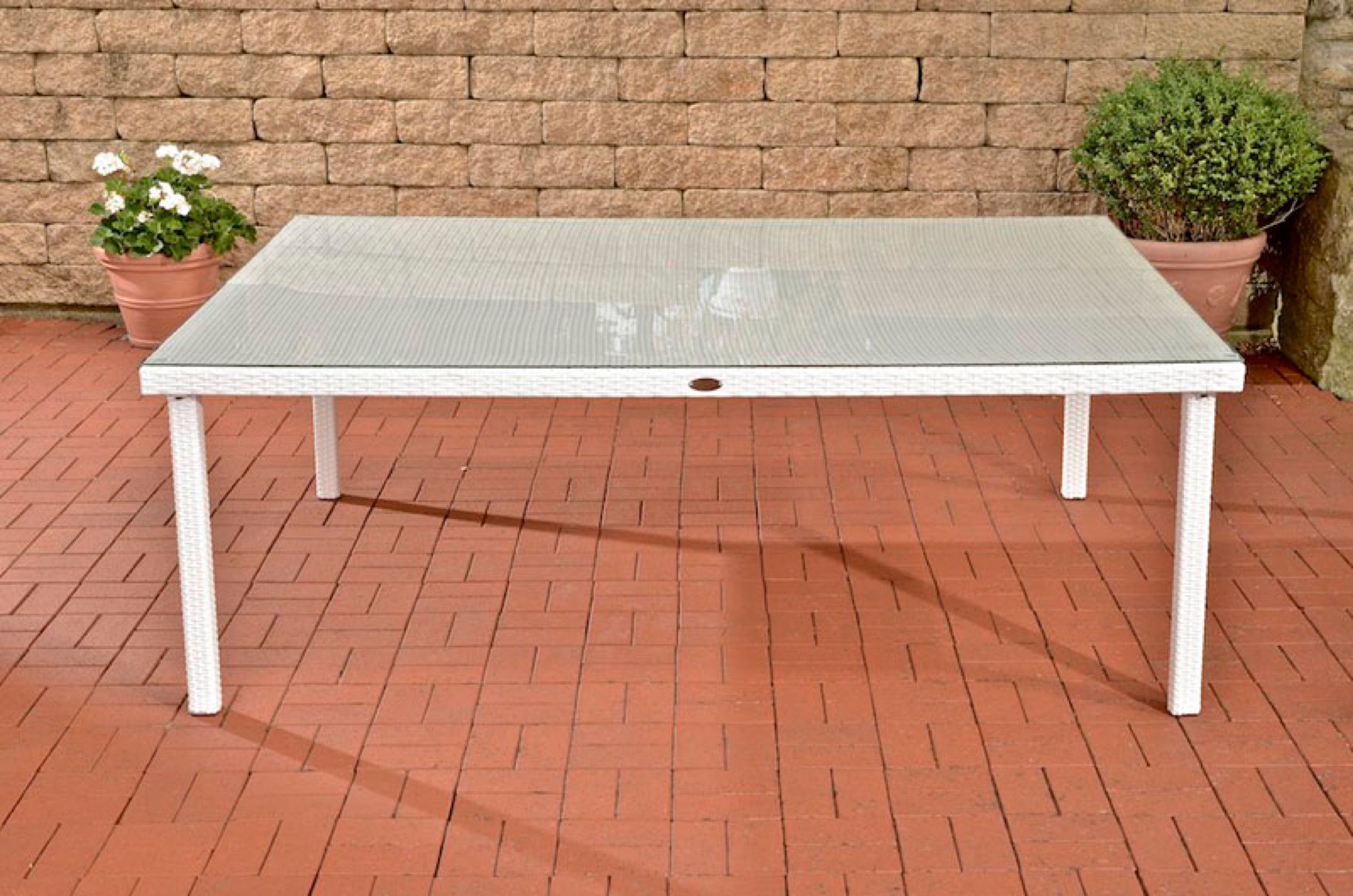 TPFGarden garden table 210x150 Traumpreisfabrik cm – Pizera white