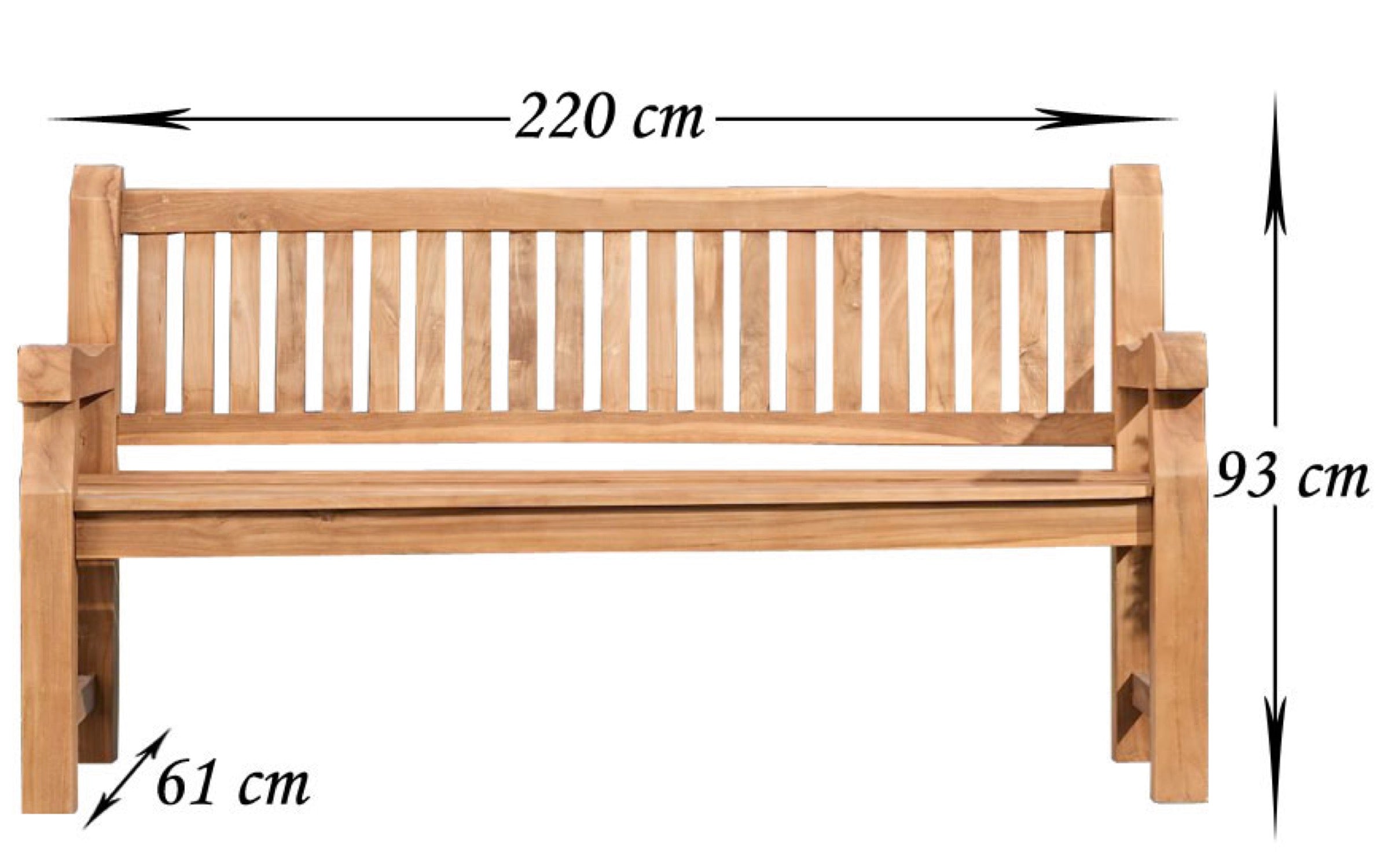 TPFGarden Teakbank Jacky 120 cm