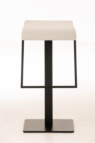 TPFLiving bar stool Lamelo B frame black fabric