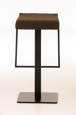 TPFLiving bar stool Lamelo B frame black fabric