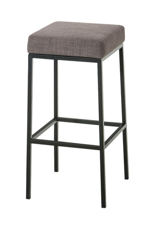 TPFLiving bar stool Montana GS frame black fabric