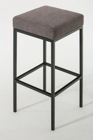 TPFLiving bar stool Montana GS frame black fabric