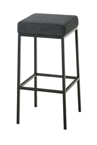 TPFLiving bar stool Montana GS frame black fabric