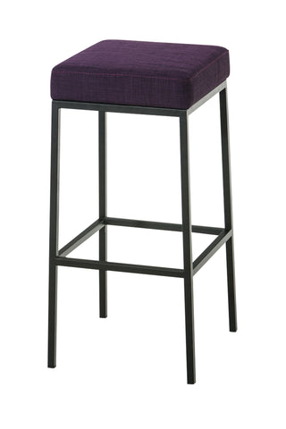 TPFLiving bar stool Montana GS frame black fabric