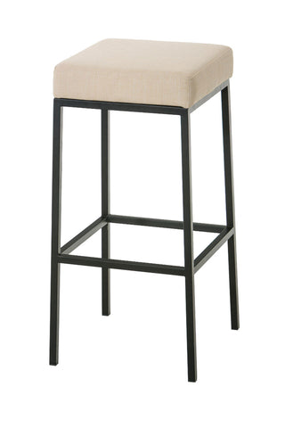 TPFLiving bar stool Montana GS frame black fabric