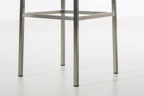 TPFLiving bar stool Montana E5 frame stainless steel fabric