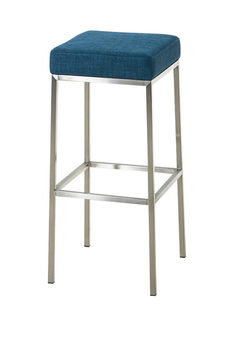 TPFLiving bar stool Montana E5 frame stainless steel fabric