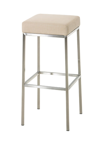 TPFLiving bar stool Montana E5 frame stainless steel fabric