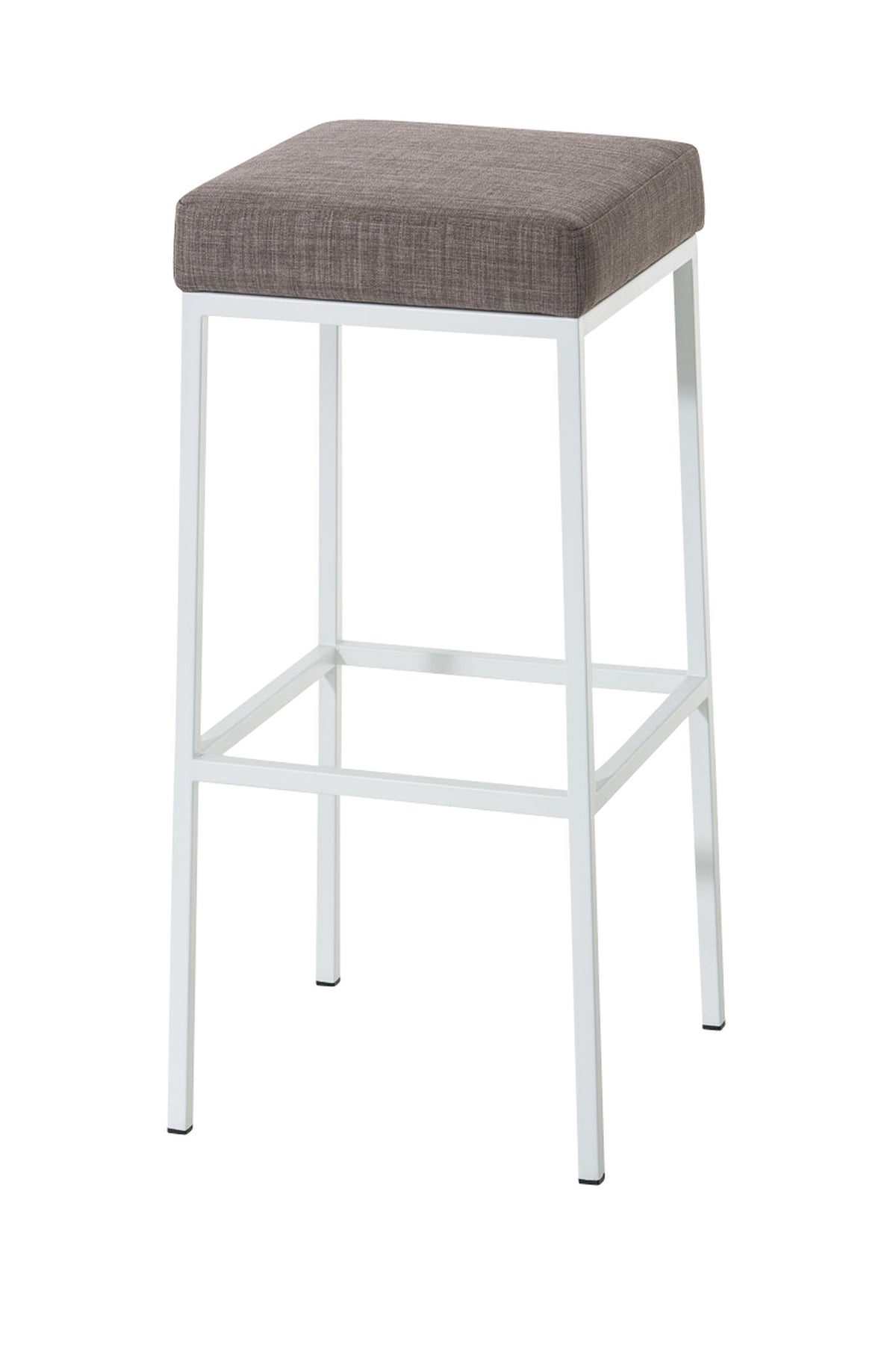 TPFLiving Bar Stool Montana GW Frame White Fabric