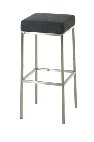 TPFLiving bar stool Montana E frame stainless steel fabric