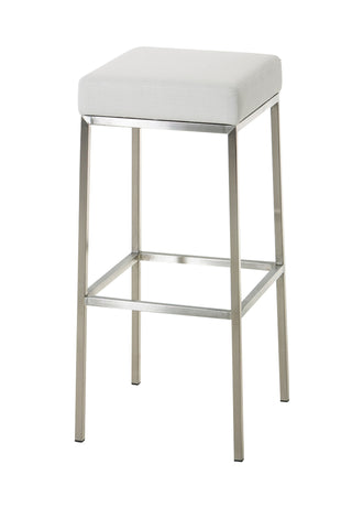 TPFLiving bar stool Montana E frame stainless steel fabric