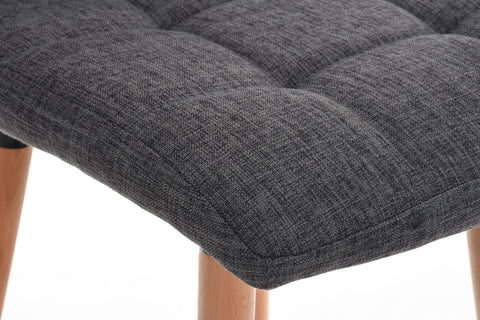 TPFLiving bar stool London frame wood Natura fabric