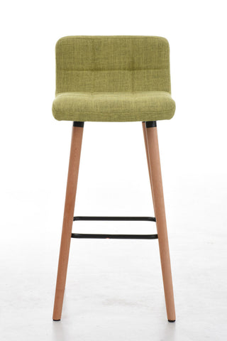 TPFLiving bar stool London frame wood Natura fabric