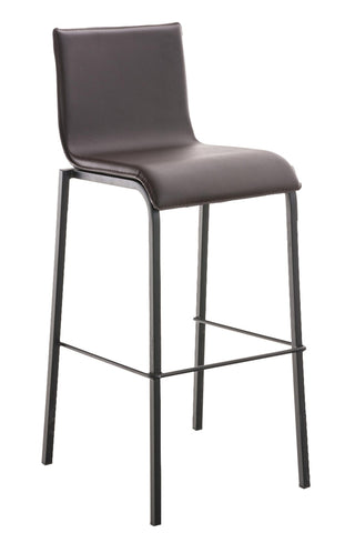 TPFLiving bar stool Avon GS frame black fabric flat