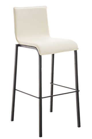 TPFLiving bar stool Avon GS frame black fabric flat