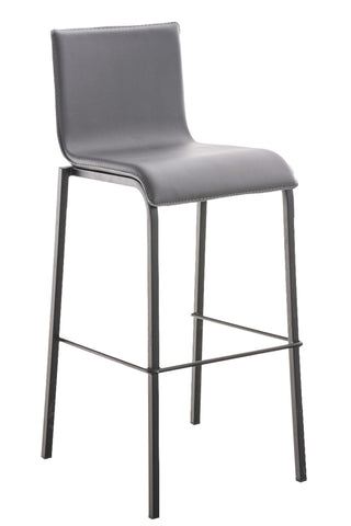 TPFLiving bar stool Avon GS frame black fabric flat