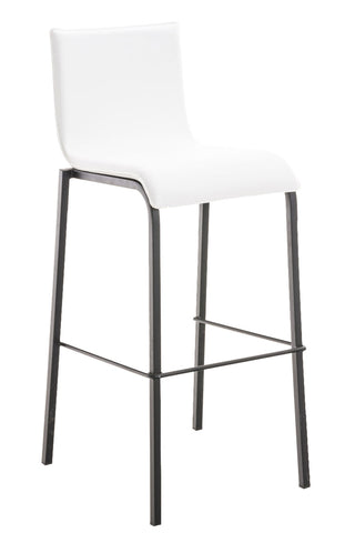 TPFLiving bar stool Avon GS frame black fabric flat