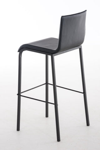 TPFLiving bar stool Avon GS frame black fabric flat