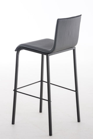 TPFLiving bar stool Avon GS frame black fabric flat