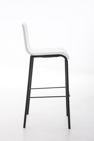 TPFLiving bar stool Avon GS frame black fabric flat