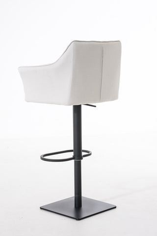 TPFLiving bar stool Damascus frame black fabric