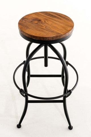 TPFLiving Bar Stool Stroll Wooden Seat Frame