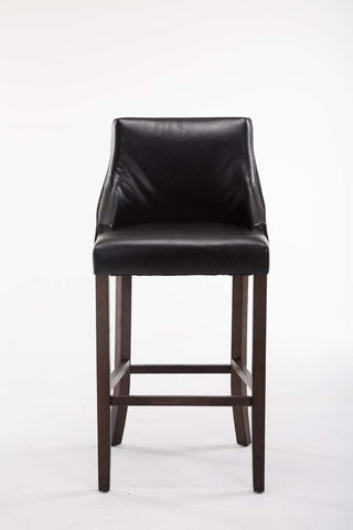 TPFLiving bar stool Insta frame antique dark faux leather