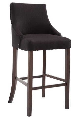 TPFLiving bar stool Insta frame antique dark fabric