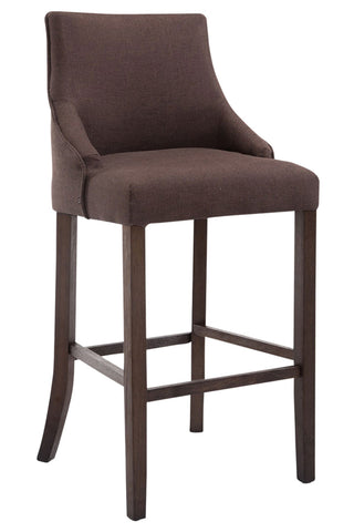 TPFLiving bar stool Insta frame antique dark fabric