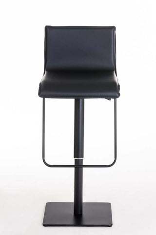 TPFLiving bar stool Lima frame black faux leather