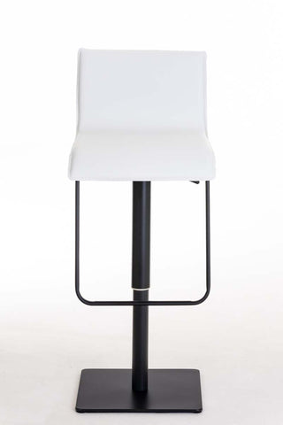 TPFLiving bar stool Lima frame black faux leather