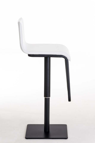 TPFLiving bar stool Lima frame black faux leather