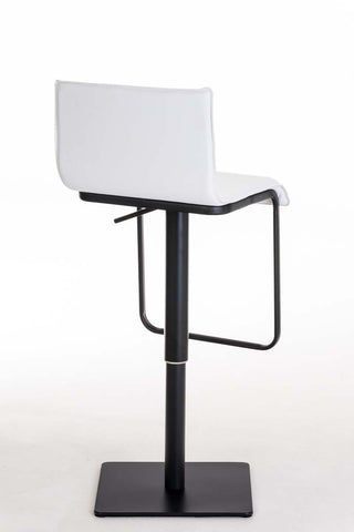 TPFLiving bar stool Lima frame black faux leather