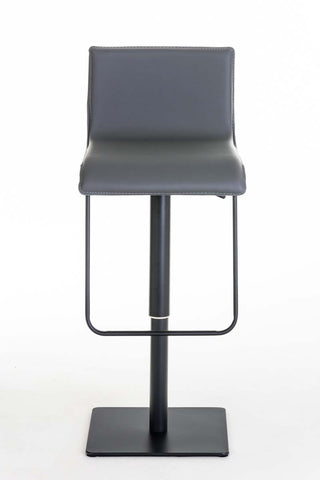 TPFLiving bar stool Lima frame black faux leather