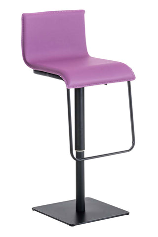 TPFLiving bar stool Lima frame black faux leather