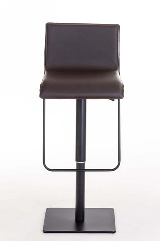 TPFLiving bar stool Lima frame black faux leather