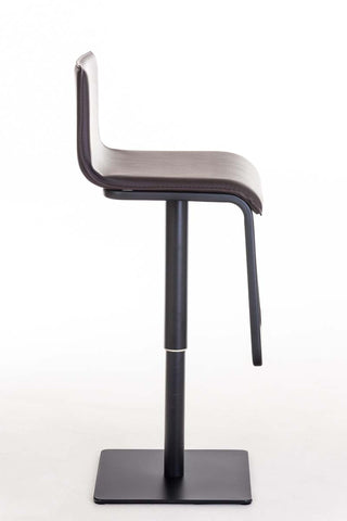 TPFLiving bar stool Lima frame black faux leather