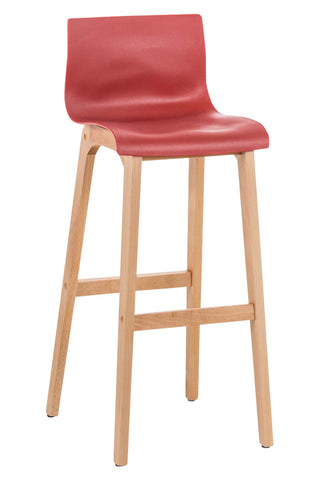 TPFLiving bar stool Hope 4-foot frame Natura plastic