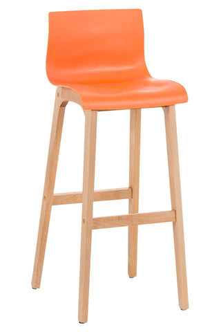 TPFLiving bar stool Hope 4-foot frame Natura plastic