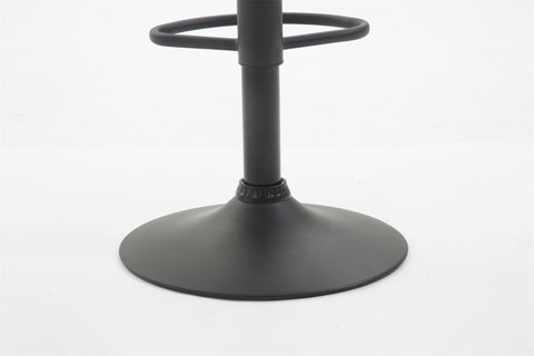 TPFLiving bar stool Bragnum frame black faux leather