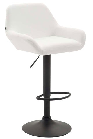 TPFLiving bar stool Bragnum frame black faux leather