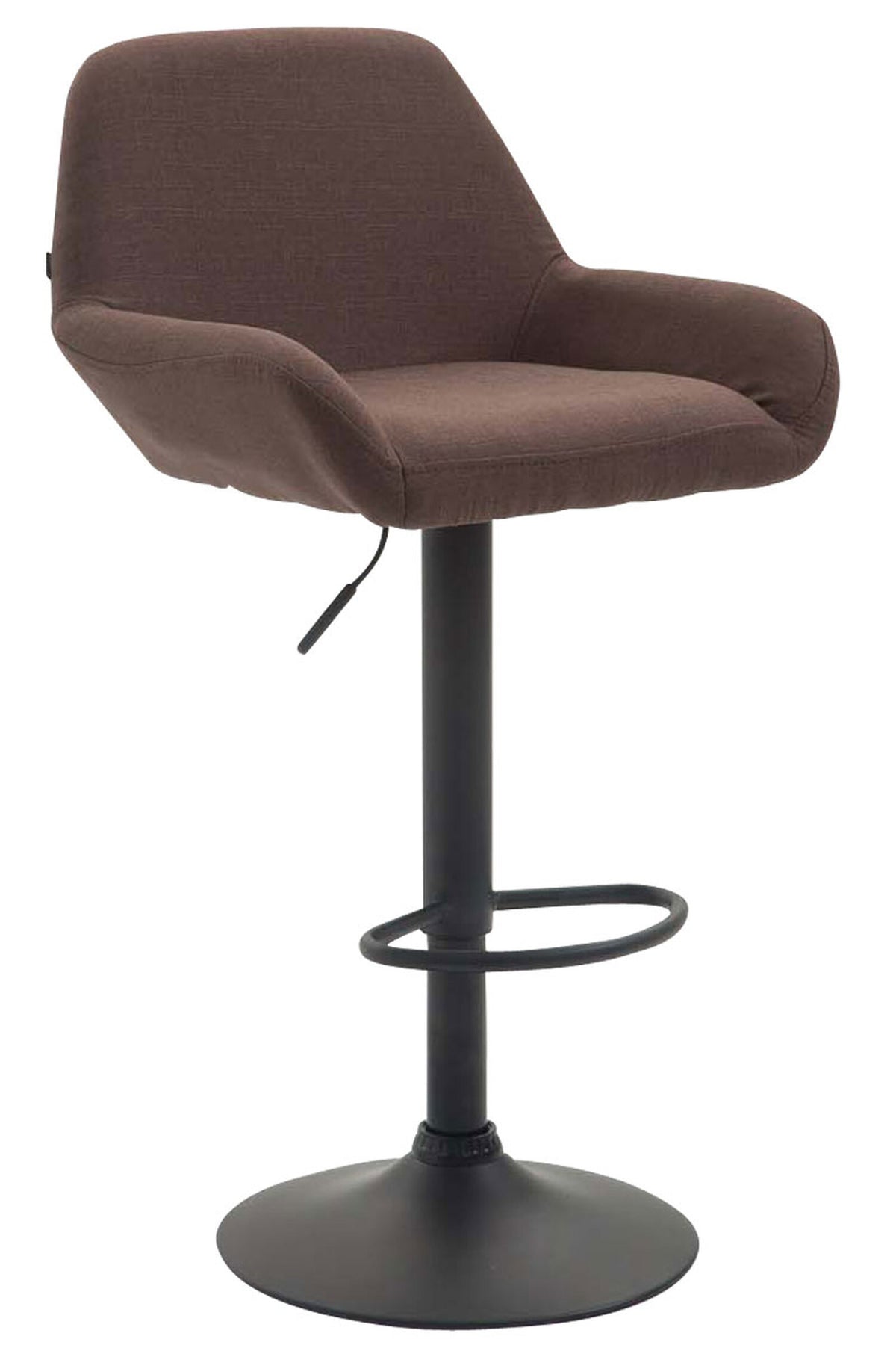 TPFLiving bar stool Bragnum frame black fabric