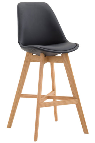 TPFLiving bar stool Canada frame Natura faux leather