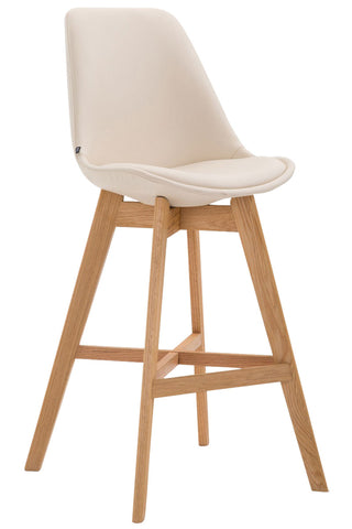 TPFLiving bar stool Canada frame Natura faux leather