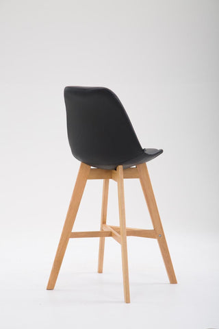 TPFLiving bar stool Canada frame Natura faux leather