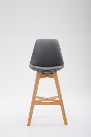 TPFLiving bar stool Canada frame Natura faux leather