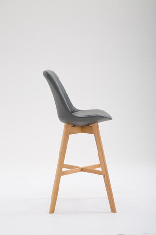 TPFLiving bar stool Canada frame Natura faux leather